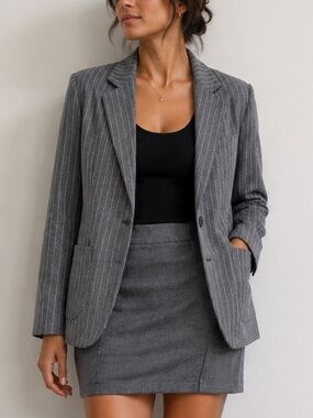 Universal Thread Charcoal Pinstripe Blazer